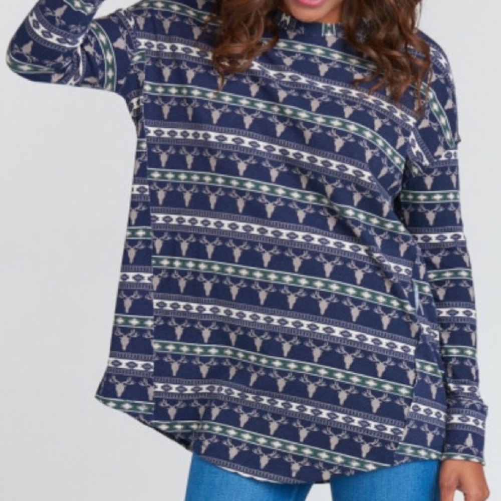 Show Me Your Mumu Reindeer Bosco Ski Top